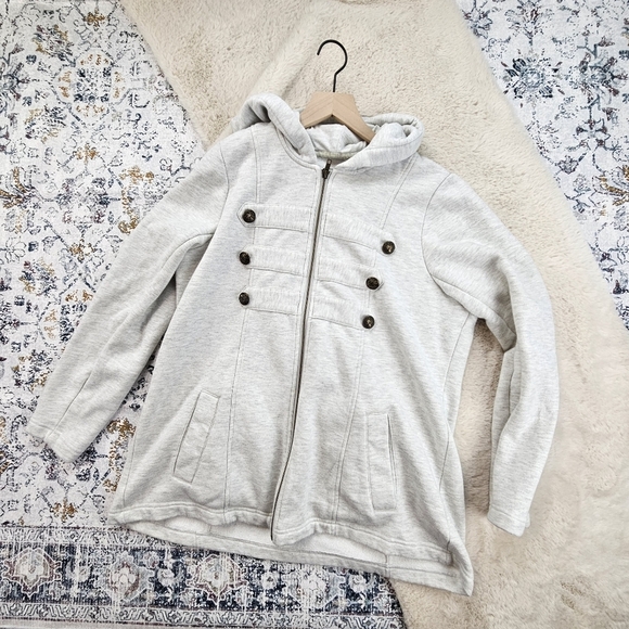 torrid Jackets & Blazers - Torrid French Terry Military Hooded Jacket 1